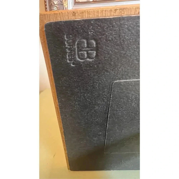 Vintage Heavy Ceramic Photo Picture Frame Floral Design 7x3 Decor - Picture 4 of 8